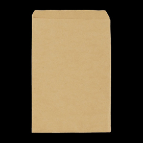 6630 無地規格紙袋 (茶) 3号 (155X215+15mm) 100袋