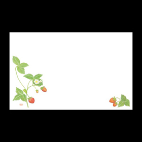 テーブルマット尺3#378 いちご 100枚 Y004742