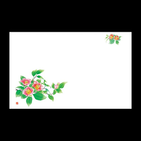 テーブルマット尺3#406 つばき 100枚 Y004767