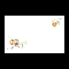 テーブルマット尺3#9223 柿 100枚 Y004790