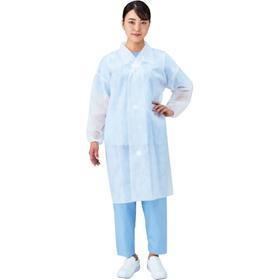 不織布白衣 マジックテープ S 1枚 Y006880