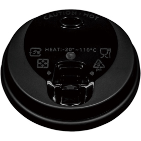 V6 80カップリッド V6-80 黒 50枚 Y012309