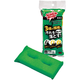 スコッチ・ブライトネットスポンジ#9400 緑 1個 Y012351
