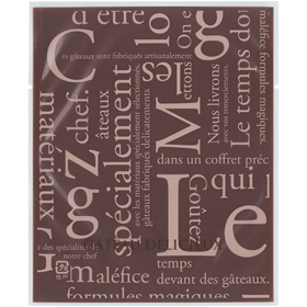 カマスGT(透明)バラ #2 洋柄ブラウン 100枚 Y015370