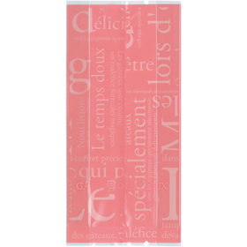 合掌ガゼットGT(透明)バラ #22 洋柄ピンク 100枚 Y015410