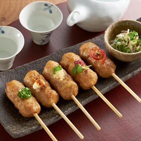 みつせ鶏直火焼きつくね串手ごね風 216g19589★→X027030に変更