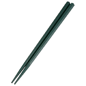 食器洗浄機対応箸(六角) 緑22.5cm 50膳 23954