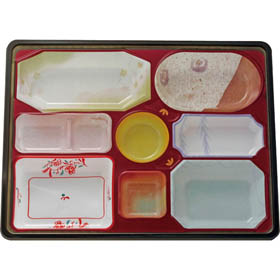 味彩ごぜんボックス 中仕切のみ TS-BOX140 中仕切 柄付 395×305×39mm 1袋(20枚入) Y001237