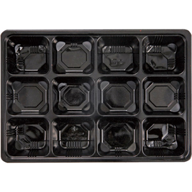 夢彩ごぜんボックス 中仕切のみ TSR-BOX90-65 中仕切I 黒 280×195×35mm 1袋(50枚入) Y001245