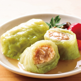 三元豚のやわらか煮込みロールキャベツ(ボイリングパック) 400g(10個入) X027359