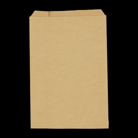 8950 無地規格紙袋 (茶) 4号 (140X195+15mm) 100袋