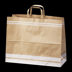 7058 レシピ柄3斤手提紙袋 #27 100枚 Y001149