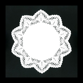 丸型ドイリーレース 白 #9 100枚入 1袋 Y004349