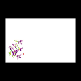 テーブルマット尺3#215 蘭 100枚 Y004576