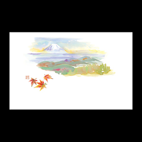 テーブルマット尺3#273 甘利山からの富士山 100枚 Y004642