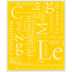 カマスGT(透明)バラ #1 洋柄イエロー 100枚 Y015361