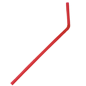 フレックスストロー (裸) 赤 φ6×210mm 500本入 3580