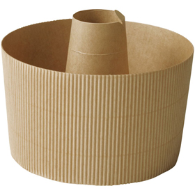 SC844 シフォンカップ ハードタイプ (茶無地) 25枚 Y015661