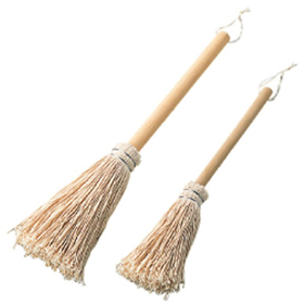 油拭き 小 木柄 鉄板用 全長370 1個 Y015687