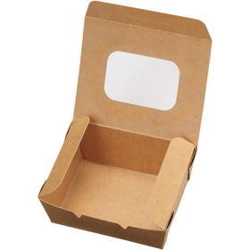 KMフードパック小窓有 ナチュラル【エ】 50枚 Y019070