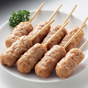 みつせ鶏直火焼きつくね串手ごね風 約27g×8本入★終売