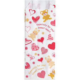 チュロス袋 CRS-4 スイートハート 1袋(100枚入) Y013749