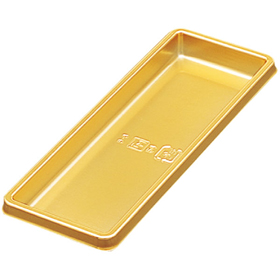 B-3トレー 長角 ゴールド (33X105X8mm) 100袋
