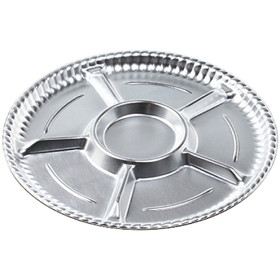 ティアラプラッター丸-50 本体 銀 10枚 Y002020