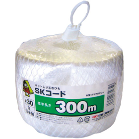 SKコード(ネットイリ)#30 白 65MM×300m巻 1巻 Y008185