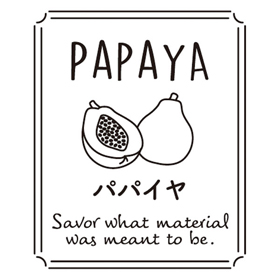 透明テイスティシール パパイヤ【PB】【名】 200枚 Y015292