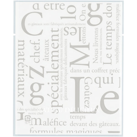 カマスGT(透明)バラ #3 洋柄ホワイト 100枚 Y015372