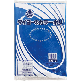 タイヨーのカラーポリ#12 0.035×230×340 ブルー 100枚 Y016105