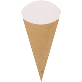 三角ポテト袋 S クラフトナチュラル 100枚 Y016127