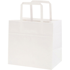 【長期欠品】NフラットCB 220-1 晒白無地(チャームバッグ) 50枚 Y016225