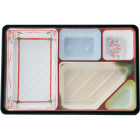 夢彩ごぜんボックス 中仕切のみ TSR-BOX90-60 中仕切II 柄付 273×180×34mm 1袋(50枚入) Y001250