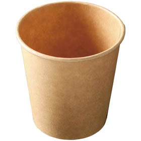 KMコップ 未晒紙 本体のみ KMA-300 ナチュラル φ90×92mm 約360mL 1袋(50枚入) Y016806