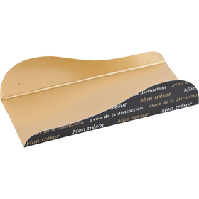 CP-231 ケーキプレート 長方形小 センテンスブラック (40X90X20mm) 100袋