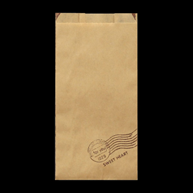 8847 耐油紙GZ袋(スイートハート) #188 大 (120X70X230+15mm) 100袋