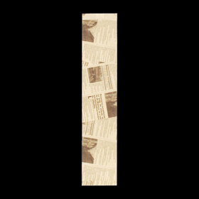 5723 フランスパン紙袋ヨーロピアン柄(茶) #95 小 (100(70)X475+18) 50袋