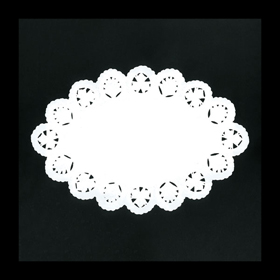 小判型ドイリーレース(A柄)白#14 100枚入 1袋 Y004354