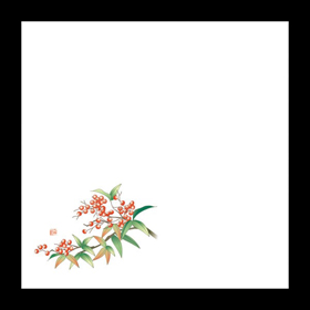 耐油天紙 4寸 南天(12～1月) 100枚入 1冊 Y004423