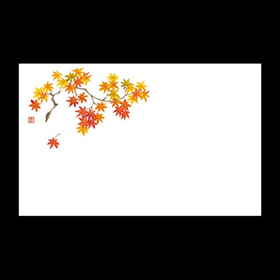 テーブルマット尺3#318 もみじ 100枚 Y004694