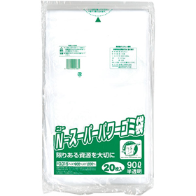 N-スーパーパワー ゴミ袋 90L ナチュラル 20枚 Y007539