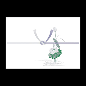 3-423 のし紙 みの判 蓮 山 100枚入 1冊 Y008388