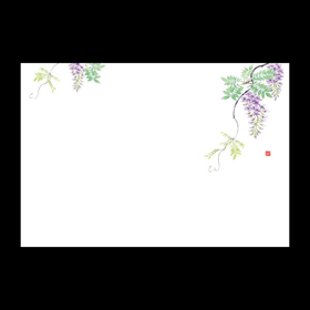 テーブルマット尺3#429 藤 100枚 Y013080