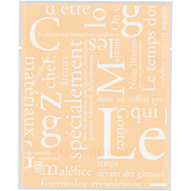 カマスGT(透明)バラ #3 洋柄クリーム 100枚 Y015373