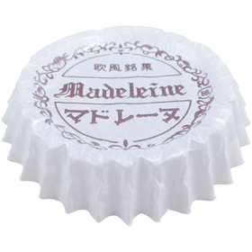 8452 マドレーヌ グラシン 印刷 8号 1000枚入 1本 Y015673