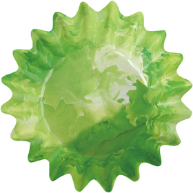 VIVIDケース 丸型8号深 レタス柄 500枚入り 1本 Y018489