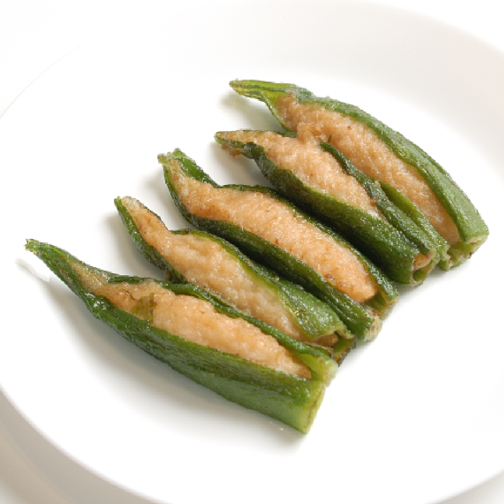 オクラの海老包み 500g(35本) 23842