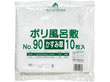 ポリ風呂敷 かすみ草NO.90 厚0.035mm 900×900mm 10枚入 14307